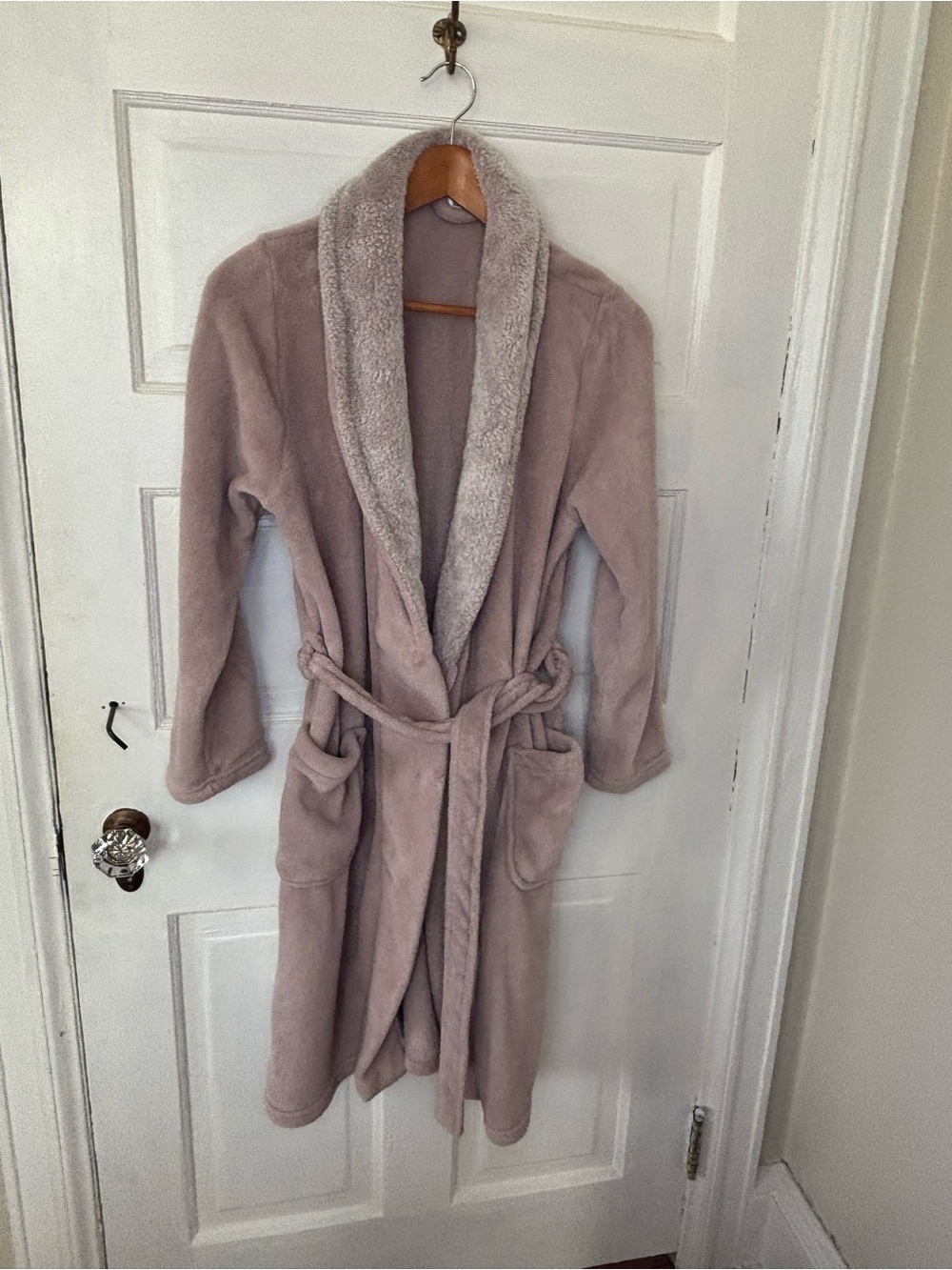 Ulta Beauty Plush Shawl Collar Robe in Light Lilac